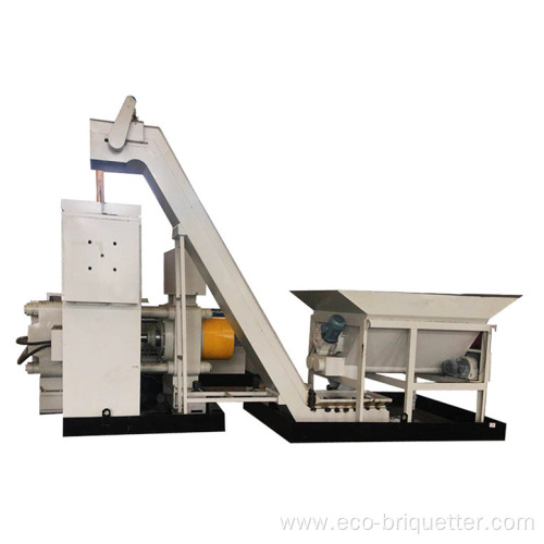 Horizontal Steel Chips Cuttings Borings Briquette Press